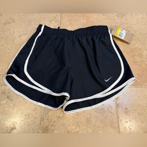 Nike Women’s Black Running Shorts with White Trim- NWT